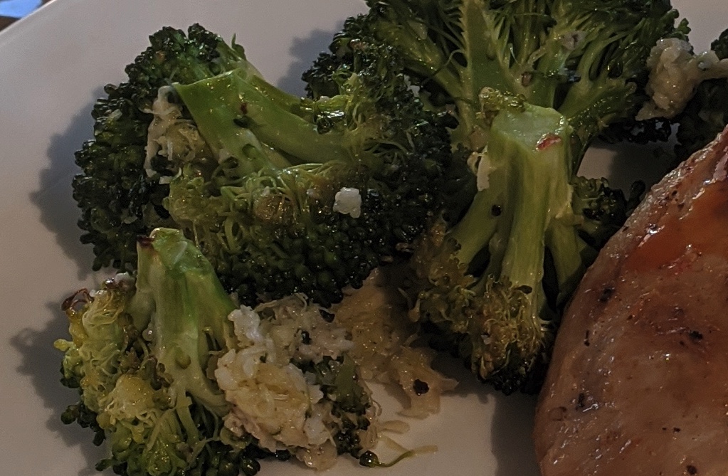 Roasted Broccoli with Lemon, Garlic & Parmesan
